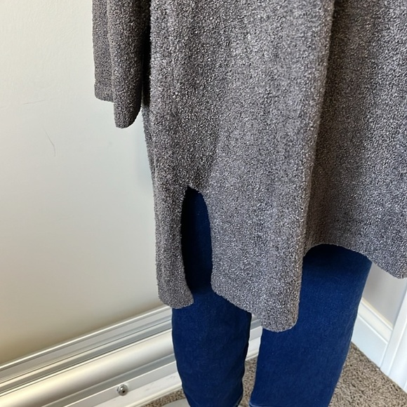 BAREFOOT DREAMS Cozychic Lite Coastal Cardigan #480 Brown Gray Sz 1X - Picture 5 of 11